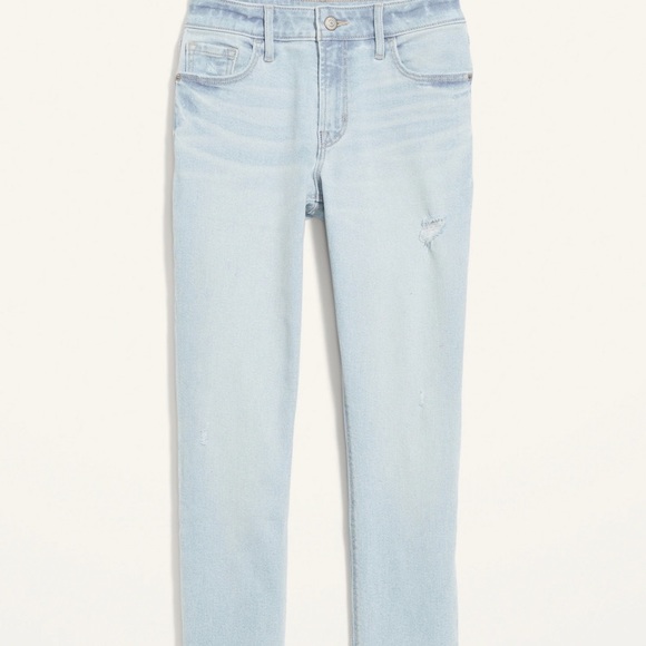 Old Navy | short mid-rise |distressed jeans| light blue | size 6 - Picture 11 of 11